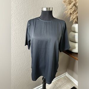 H&M Navy Satin T Size 12 NWT